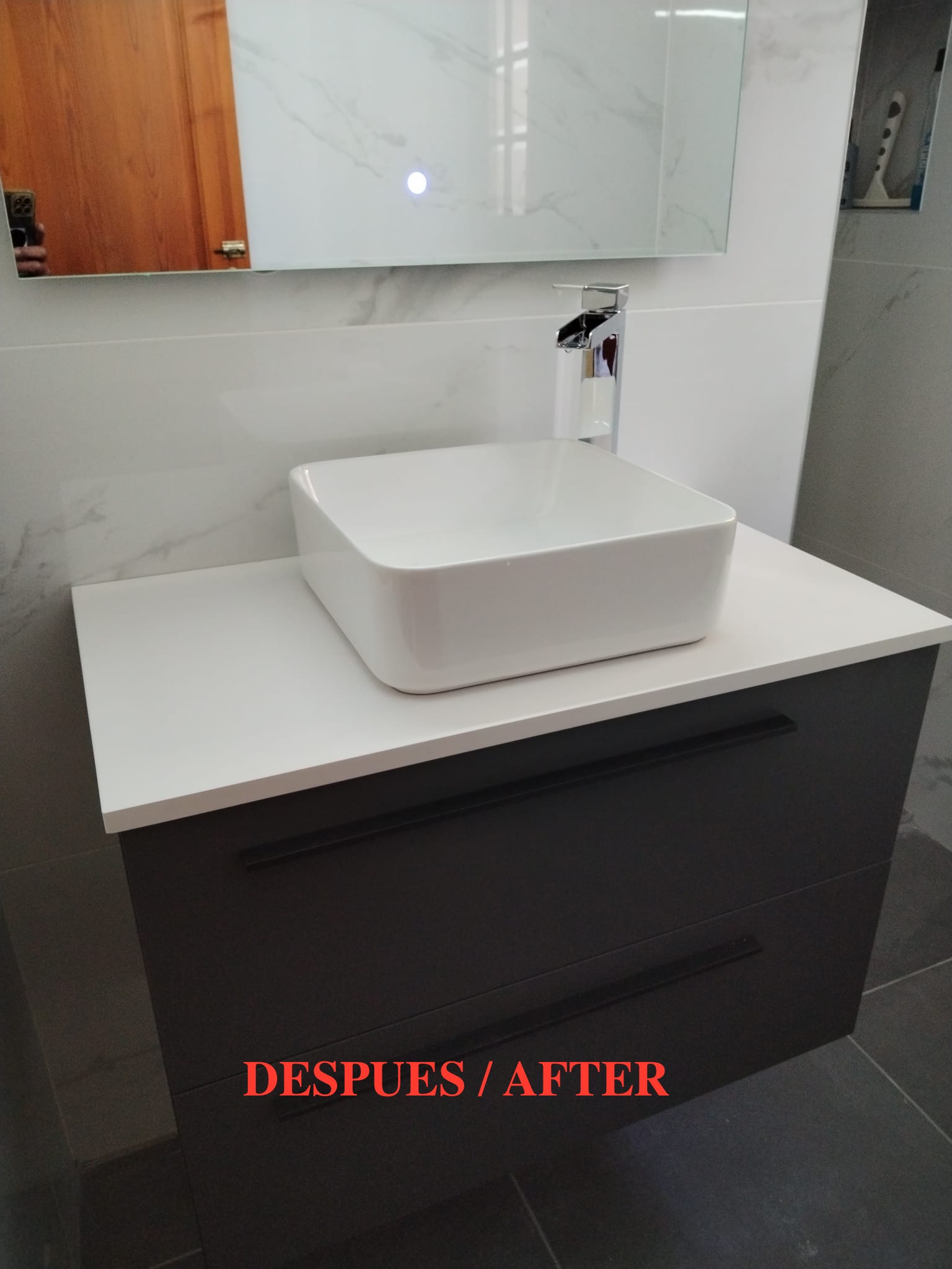 Bathroom Tile Installation - After