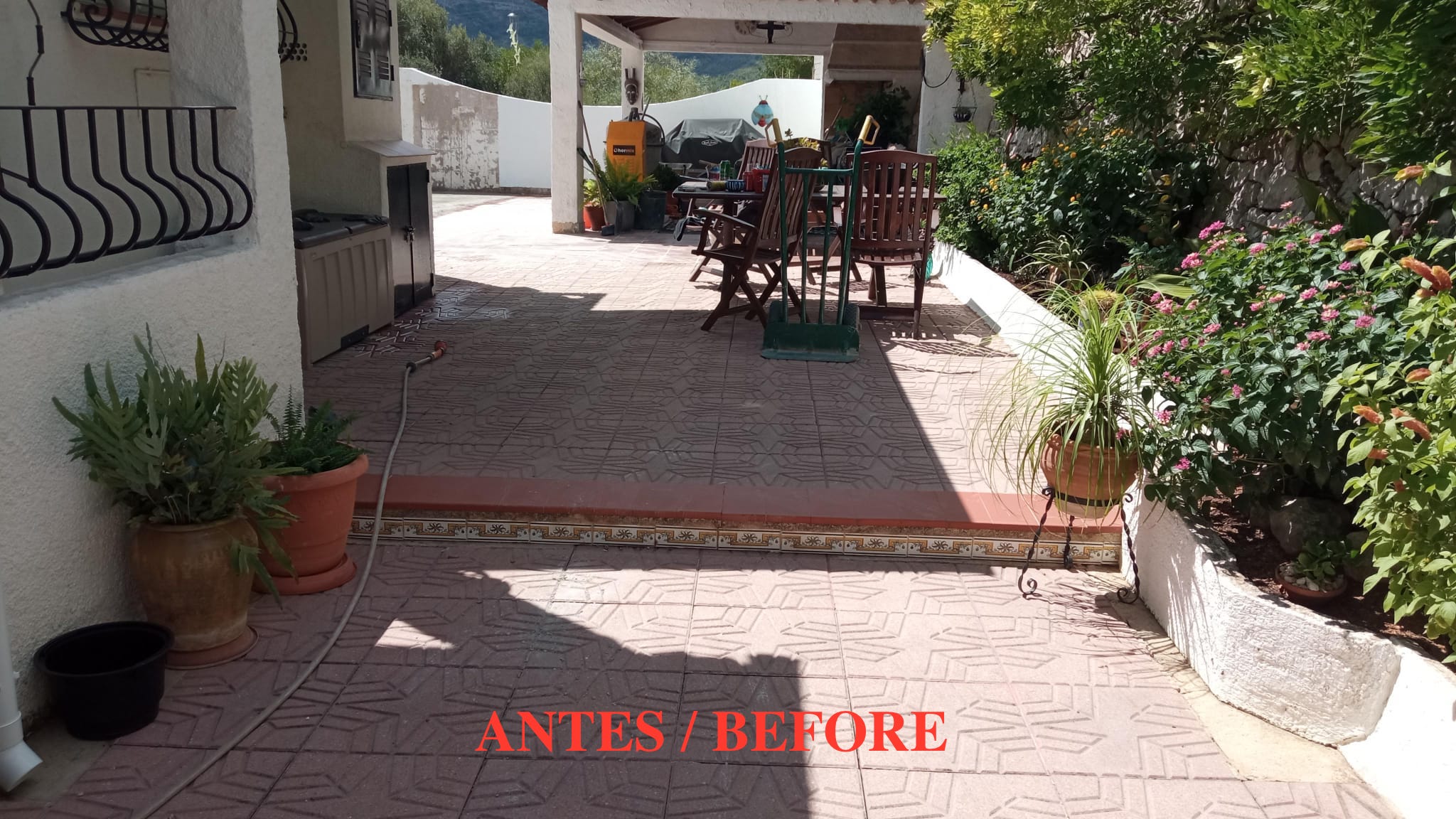 Patio remodel - Before