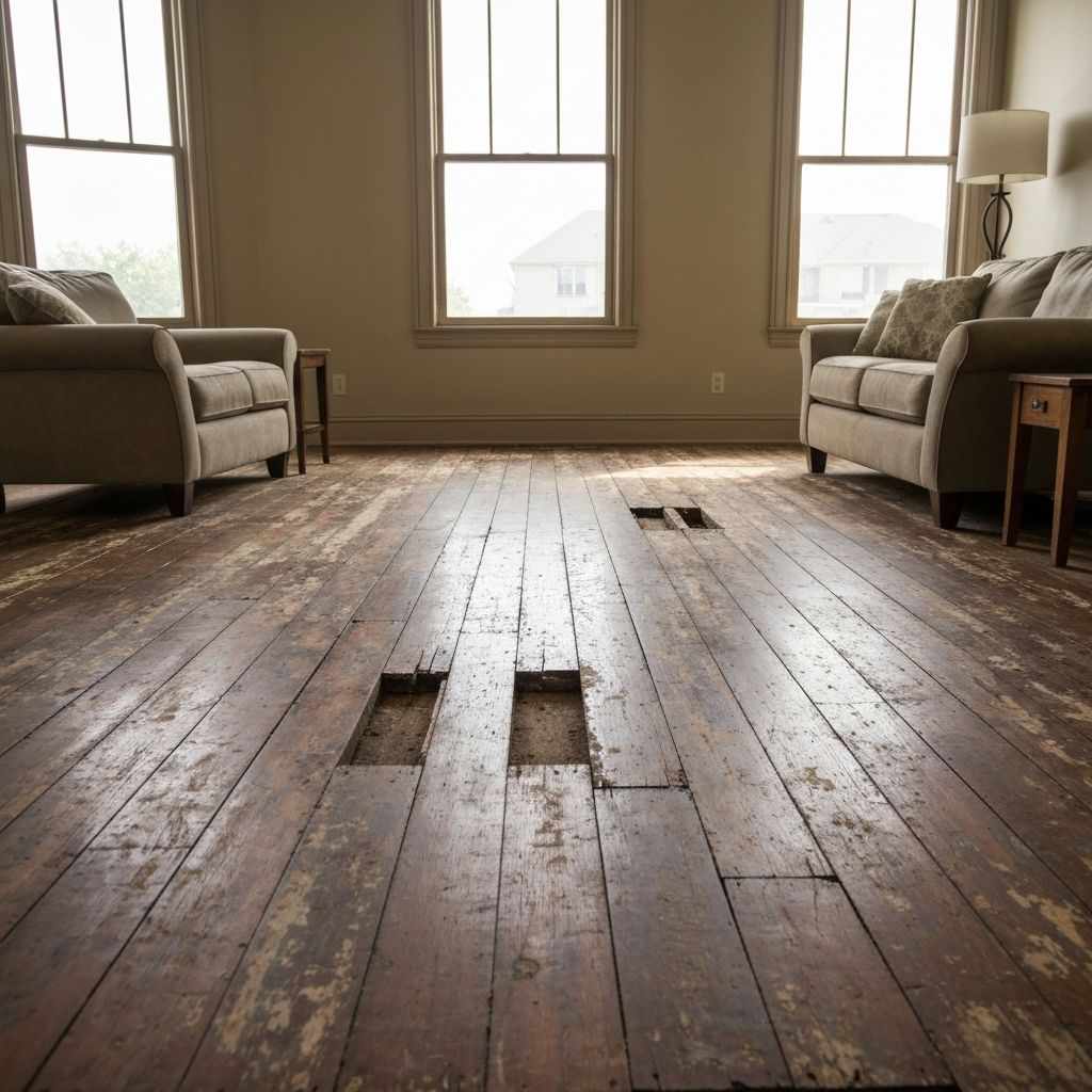 Hardwood Floor Refinishing - Before
